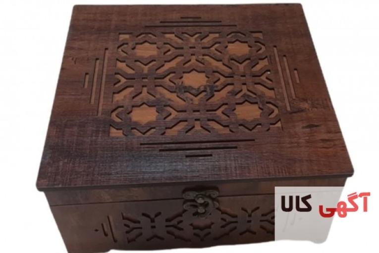جعبه چوبی تزئینی آجیل و خشکبار