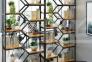 فروش قفسه کتابخانه چوب و فلز *نو*>