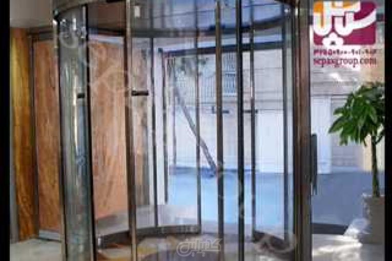 درب اتوماتیک شیشه ای گردان