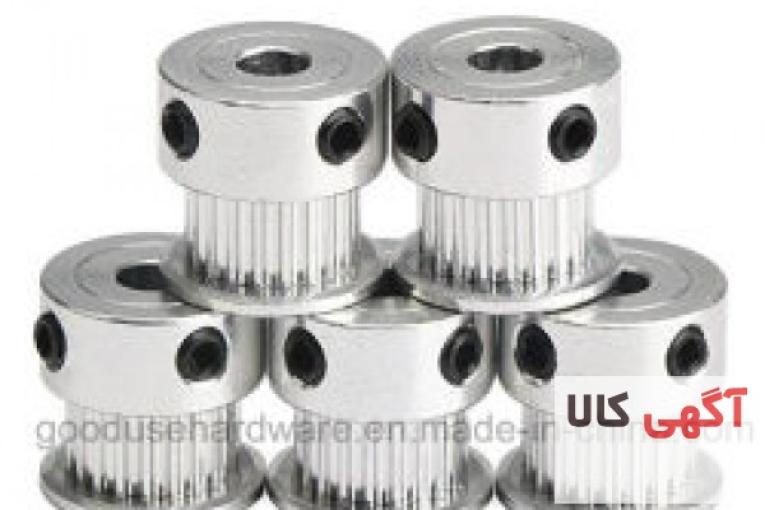 پولی 20 دندانه GT2-20 مخصوص پرینتر سه بعدی شفت 8 میلیمتری