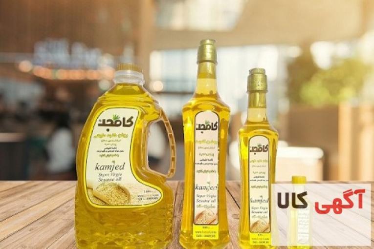 روغن کنجد طبیعی پرس سرد کامجد