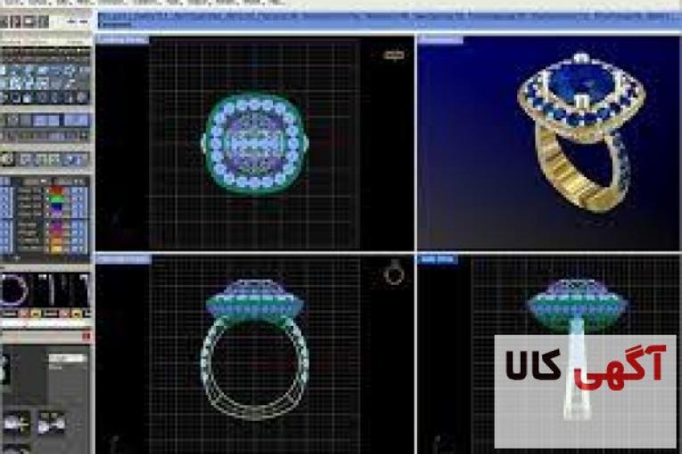 آموزش طراحی طلا و جواهر و زیور الات  اموزش نرم افزار ماتریکس و راینو 