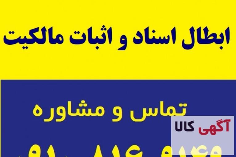 وکالت ، دعاوی ابطال اسناد و اثبات مالکیت