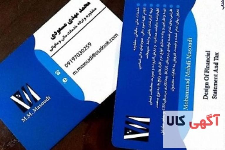 ارائه کلیه خدمات مالی و اداری ، تهیه صورت حسابهای مالی