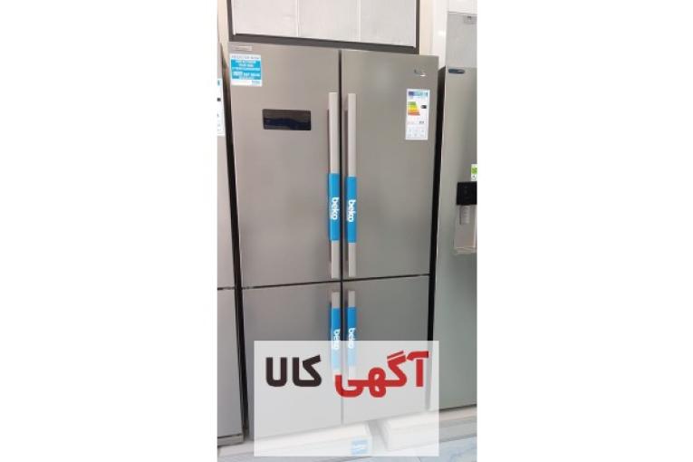 یخچال فریزر ۴ درب بکو رنگ سیلور MN 1416224dpx