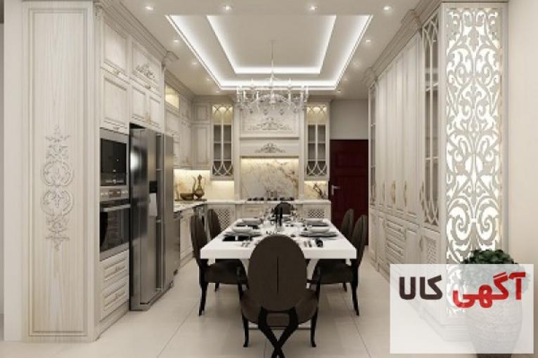 طراحی کابینت آشپزخانه+ نقشه اجرایی رایگان