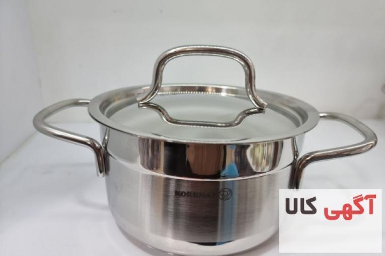 سرویس قابلمه استیل کرکماز مدل تنسر سیتی کد A1660 سرویس ۹ پارچه 