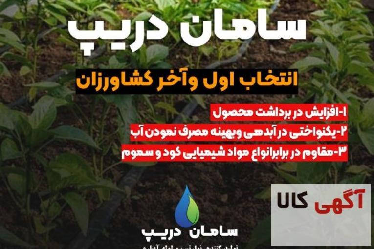 نوار تیپ آبیاری سایز 10 و 20 سامان دریپ